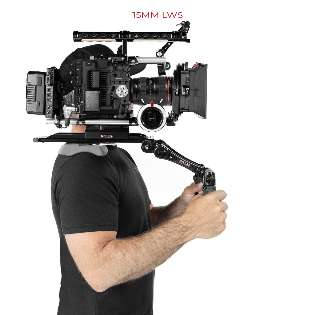 SHAPE ARRI DOVETAIL SHOULDER MOUNT WITH HAND15 HANDLES | Riwit